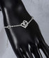 Heart Bracelet Sterling Silver for Women, Cubic Zirconia Love Charm Eternity Bracelet Jewelry Anniversary Birthday Valentine for Her...