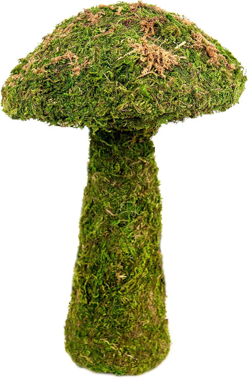 SuperMoss (55271) Deco Moss Small Mushroom, 11", Fresh Green...
