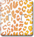 3dRose lsp_30856_2 Orange and Yellow Leopard Print Animal Prints Double Toggle Switch...