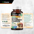 BIO KRAUTER Dozen Mushroom Complex Capsules 2100 mg Blend - 100 Vegan Caps - 12 Extracts in One Mushroom Supplement for Immune Support - Lions Man...