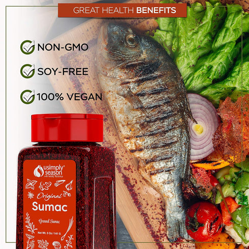 USimplySeason Sumac Spice (Original Powder, 5 Ounce)...