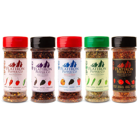 Flatiron Pepper Co - Four Pepper Blend. Premium Red Chile Flakes. Habanero - Jalapeno - Arbol - Ghost Pepper...