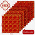 Whaline 10 Designs Chinese New Year Pattern Paper Pack 20 Sheet Red Gold Scrapbook Specialty Paper Double-Sided Collection Decorative Craft Paper ...