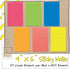 Better Office Products Lined Sticky Notes, 4 x 6, 6 Pack, 300 Sheets (50/Pad), Self Stick Notes with Lines, 6 Bright Assorted Colors, Post Memos, ...