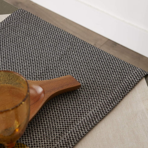 DII Bordered Dobby Woven Table Runner, 15 x 72, Black, 1 Piece...