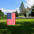 HOOSUN Garden Flag Stand Holder Pole Easy to Install Strong Sturdy wrought iron Fits 12.5" x 18" Mini Flag with 1 Tiger Clip Curved hook with S ty...