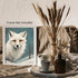 Posterizer 1 pcs-white arctic fox in snowy winter scene-oil painting style 8-Art for Animal Lovers-Landscape & Nature Art-Decor for Home & Office-...