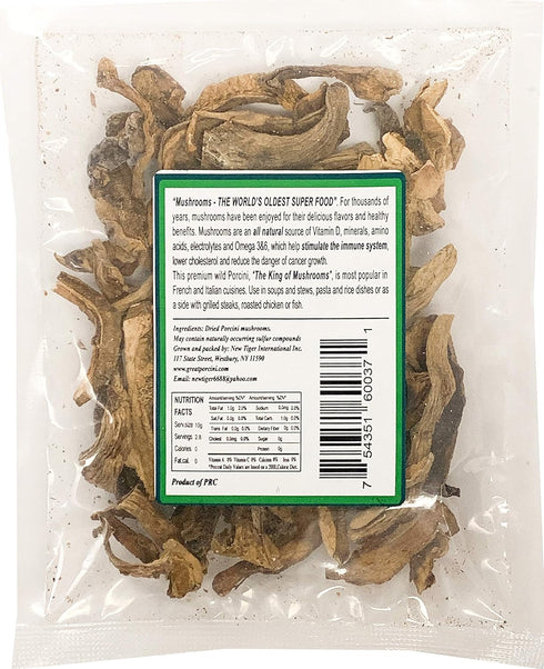 Mushroom House Dried Porcini Mushrooms, 1 oz Bag...