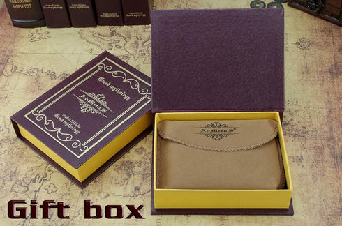 Men's Zipper Wallet Leather Bifold Wallets Slim RFID Blocking Zip Around Credit Card Holder Compact Small Wallet...