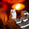 Artisan Keycaps - Cute Ghost keycaps Shine Through Keycaps Resin Keycaps Custom Keycaps Escape Handmade Keycap for Mechanical Keyboard Key cap (Di...