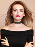 Mudder Choker Necklace Black Choker Lace Choker Gothic Necklace for Women Girls, Black, 6 Pieces...