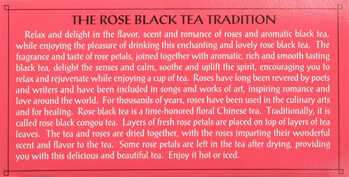 Triple Leaf Tea Black Tea Bags, Rose, 20 Count...