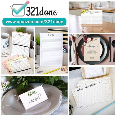 321Done Books for Baby Cards (Set of 50) 3.5 x 2 Baby Shower Insert for Invitations, Business Card Size, Book Instead of Card Request Gift, Small ...