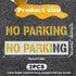 2pcs No Parking Stencils, 4 Inch Letter Stencils Flexible Plastic Parking Lot Paint Templates Parking Lot Stencils Traffic Curb Painting Marking S...
