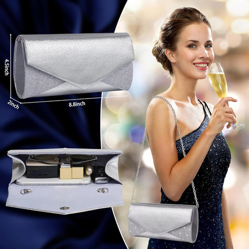 Women Evening Bag Clutch Purse For Women Glitter Envelope Handbag Formal Party Clutches Wedding Purses Prom Clutches...