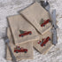 Primitives by Kathy Stitch Art Dinner Napkins Set, Truck with Christmas Tree...