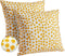 Outdoor Pillow Covers 20x20 Set of 2 Yellow Polka Dot Outdoor Waterproof Decorative Pillow Cases Summer Outdoor Sofa Bed Cushion Covers Home Decor...