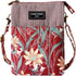 Canvas Cute Crossbody Handbags Cell Phone Purse Wallet Leaves Pattern Small Change Pouch Bags for Women Girls...