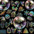 Holographic Christmas Stickers Glitter Silver Transparent Waterproof Decoration Sticker for DIY Scrapbooking Supplies crafts Phone Case Water Bott...