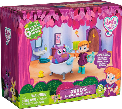 Juno’s Bubble Bath Pack with Vida & Color Changing Juno Action Figure & Doctor Kit Accessories, Kids Toys for Girls & Boys Ages 3 and up...