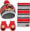 Sesame Street Boys Toddler Winter Hat, Scarf & Mittens Set, Elmo Beanie For Ages 2-4...