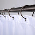 SlipX Solutions Simple Slide Shower Curtain Rings Provide Effortless Gliding on Standard Shower Rods (Rust Resistant, Snap Closure) (12, Oil Rubbe...