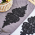 GORGECRAFT 2PCS Bead Embroidery Lace Appliques Flower Pattern Polyester Patches Beaded Tulle Decorative Sewing Ornament Accessories for Wedding Dr...