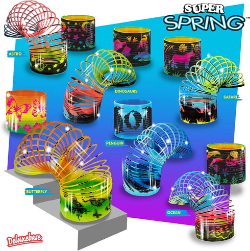 Super Spring - Astro from Deluxebase. 2.5 Inch Space Rainbow Spring Toy. Space Slinky Toy and Rainbow Fidget Toy. Great Educational Toys, Gifts fo...