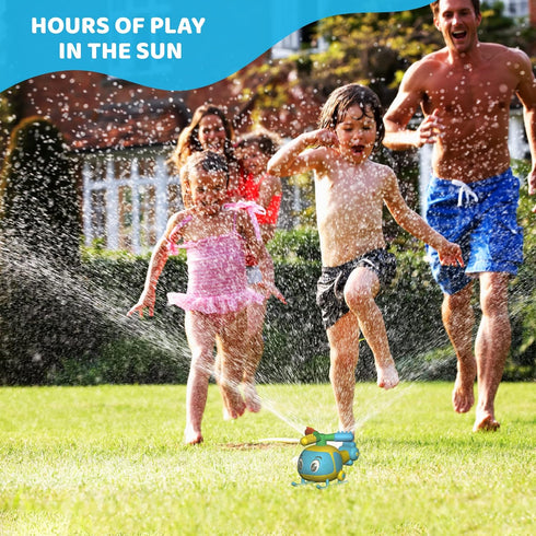 Helicopter Water Sprinkler for Kids, Spinning Sprinkler for Yard, Sprays Water 15 Feet High for Summer Outdoor Play...