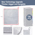 14 Pcs New Upgrade Thicken Steel Wire Dishcloth,Double-Layer Steel Wire Cleaning Cloth,Powerful Cleaning Non-Scratch Wire Dishcloth Rag for Cookwa...