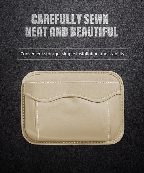 Car Seat Side Pocket Organizer,PU Leather Storage Pocket Pouch Cell Phone Sunglasses Holder,Car Seat Storage Gap Filler,Mini Storage Bag Interior ...