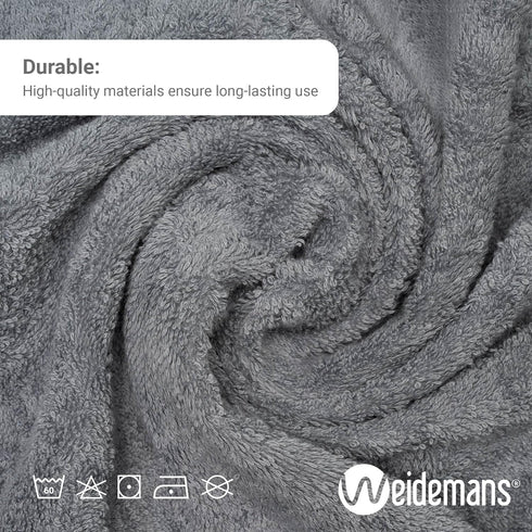 Premium Towel Set of 4 Hand Towels 18" x 30" Color: Dark Grey |100% Cotton|4 Ultra Soft and Highly Absorbent Hand Towels for Bathroom, Gym, Hotel,...