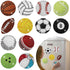 Whaline 12Pcs Sports Ball Diamond Drawing Refrigerator Magnets DIY Cute Balls Rhinestone Painting Full Drill Painting Magnetic Stickers Diamond Ar...