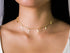 S.J JEWELRY Women Simple Delicate Full Moon 14K Gold Plated/Rose Gold/Silver Plated Layered Pendant Handmade Star Chokers Necklaces...