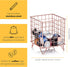 Barista & Co Coffee Pod Cage - Stainless Steel Large Capacity 80+ Coffee Capsule Holder - Copper with Stamp Logo Coffee Pod Storage Compatible wit...