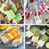Ozera Popsicles Molds, 10-Cavity Popsicle Maker Molds Silicone Popsicle Molds, Homemade Popcical Molds Ice Pop Molds with 50 Popsicle Sticks, 50 P...