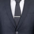 Mens Tie Bar Clip 2.1 Inch, Silver-tone, Black, Gray...