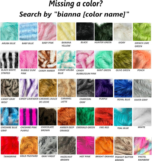 Bianna Bubblegum Pink Faux Fur Fabric, 60 inches Wide Options, American Seller, Luxury Shag Shaggy Material for Crafting, Sewing, Costumes, Fursui...