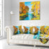 Designart Birch Forest Near The River' Landscape Printed 16 in. x 16 in...