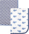 Hudson Baby Unisex Baby Cotton Swaddle Blankets, Whale, One Size...