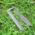 Garden Stakes, 6 Inch Galvanized Steel Landscape Staples, U-Shaped Ground Stakes, Stakes for Landscaping Securing Weed Barrier Fabric, Irrigation ...