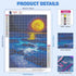 HEIBAGO Fantasy Diamond Painting Kits for Adults, 5D DIY Blue Beach Diamond Art Kits with Full Drill Gems, Ideal for Painting Enthusiasts and Stre...