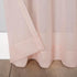 No. 918 Tayla Crushed Texture Semi-Sheer Rod Pocket Curtain Panel, 50" x 84", Blush Pink...
