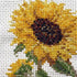 DUTCH STITCH BROTHERS - Sunflower Counted Cross Stitch 6" Hoop and pattern included - Cross stitching kits for adults advanced and beginners...