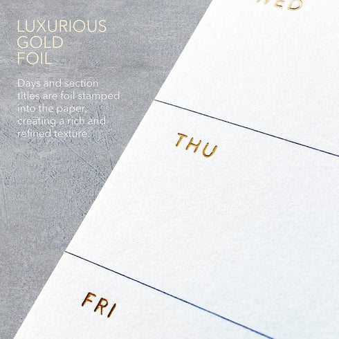 Elegant Undated Week Planner Pad, Tear Off Sheets, Minimalist, Weekly To Do List Notepad, Daily Schedule Desk Planner - 11.22" x 7.87", Eco-friend...