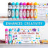 Washable Glitter Dot Markers, 6 Pack For Kids, Preschool Children Arts Crafts Supplies Kit, Kindergarten Toddler Art Activities Gift Set, Holiday ...