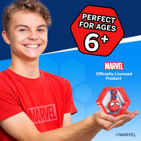 WOW! PODS 4D Marvel Spiderman - Unique Connectable & Collectable Spiderman Figure, Wall/Shelf Display Toy Figure, Easter Basket Stuffers, Spider M...