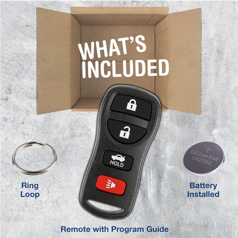KeylessOption Key Fob for 2002 2003 2004 2005 2006 2007 2008 2009 2010 2011 2012 2013 2014 2015 2016 2017 Nissan Altima Maxima Sentra Infiniti Rem...