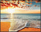 Posterizer 1 pcs-Beautiful Beach Sunrise Over The Sea-Landscape & Nature Art-Photography Art- Gift for Men Women Entrepreneur Teens-Decor for Home...