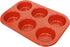 casaWare Toaster Oven 6 Cup Muffin Pan NonStick Ceramic Coated (Red Granite)...